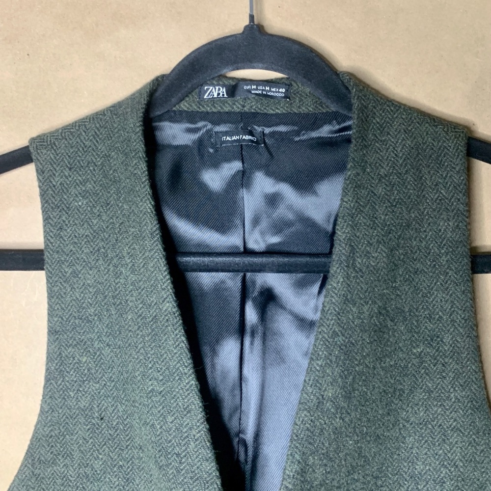 Zara Herringbone Suit Vest - Picture 10 of 14